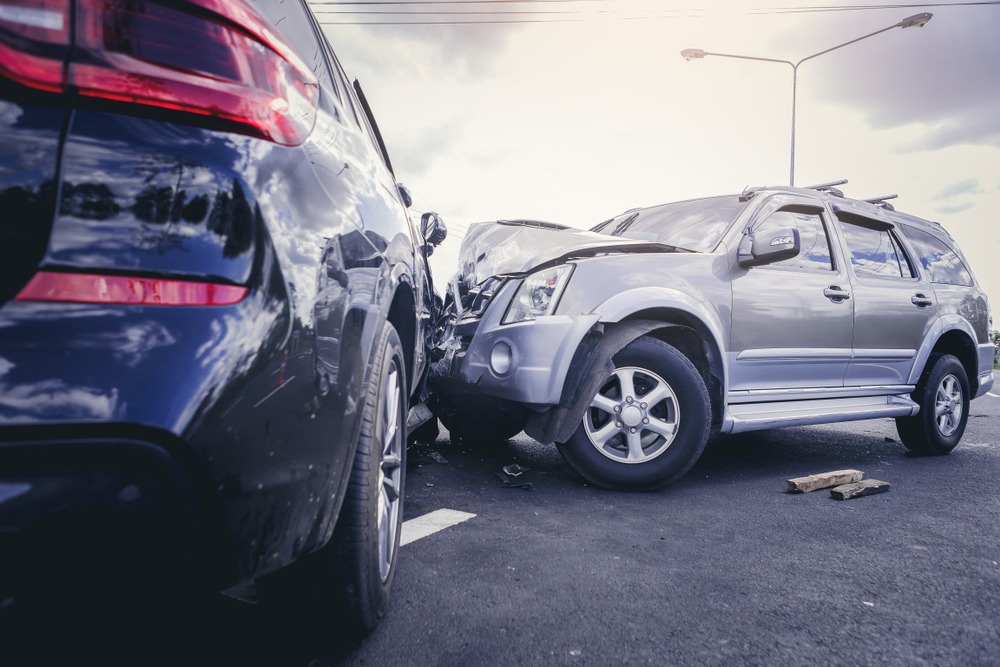 car crash on road - Houston, TX | Domingo Garcia Law Firm