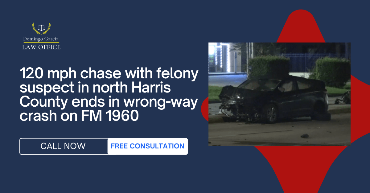 120 mph chase with felony suspect in north Harris County ends in wrong ...