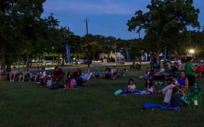 Película en el parque